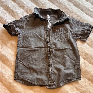 Classic Gray Kids Button-Up Shirt